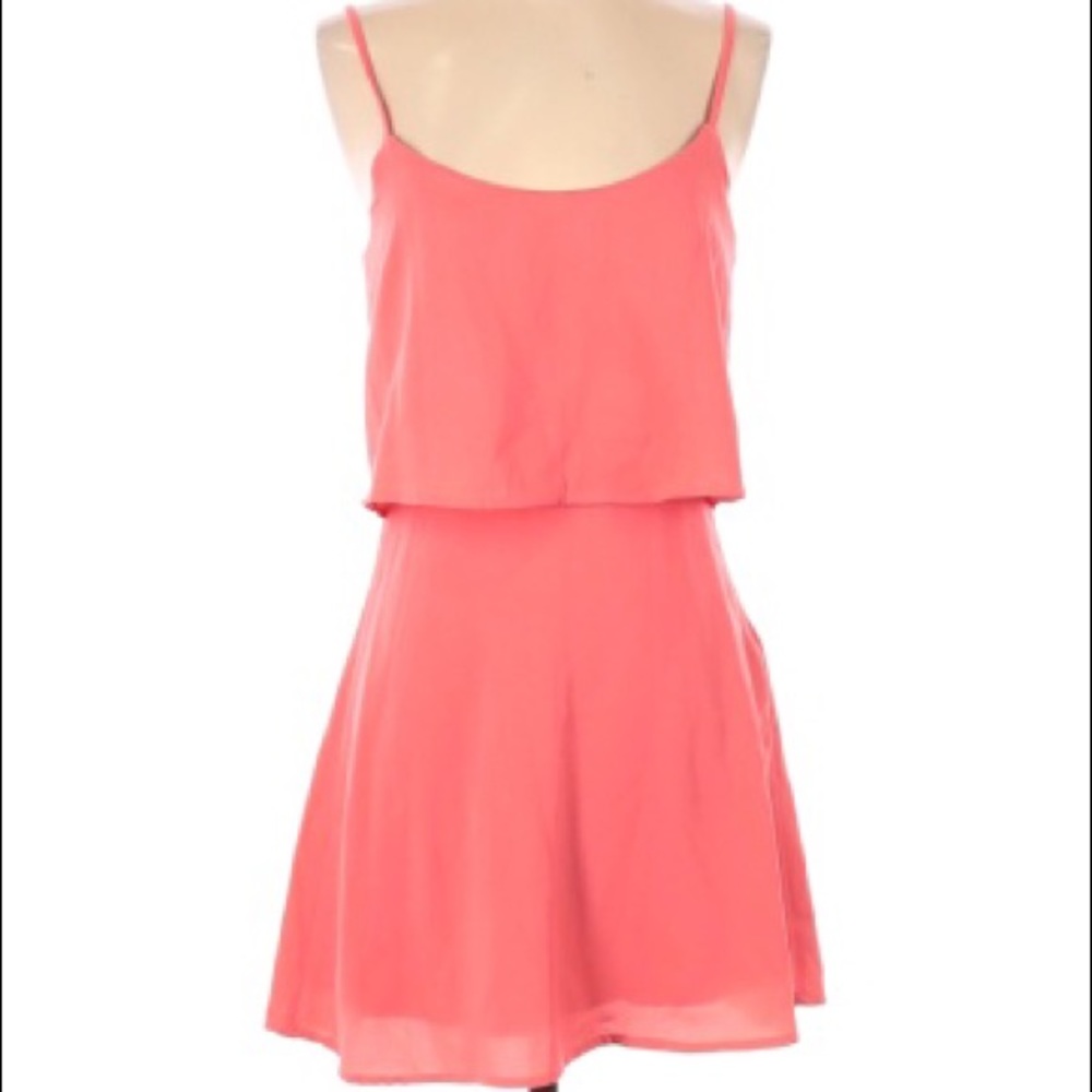 Abercrombie and Fitch Coral Spaghetti Strap Dress